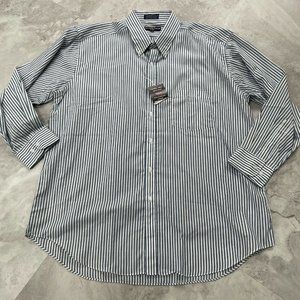 NWT Chapel Hill Long Sleeve Striped Dress‎ Shirt